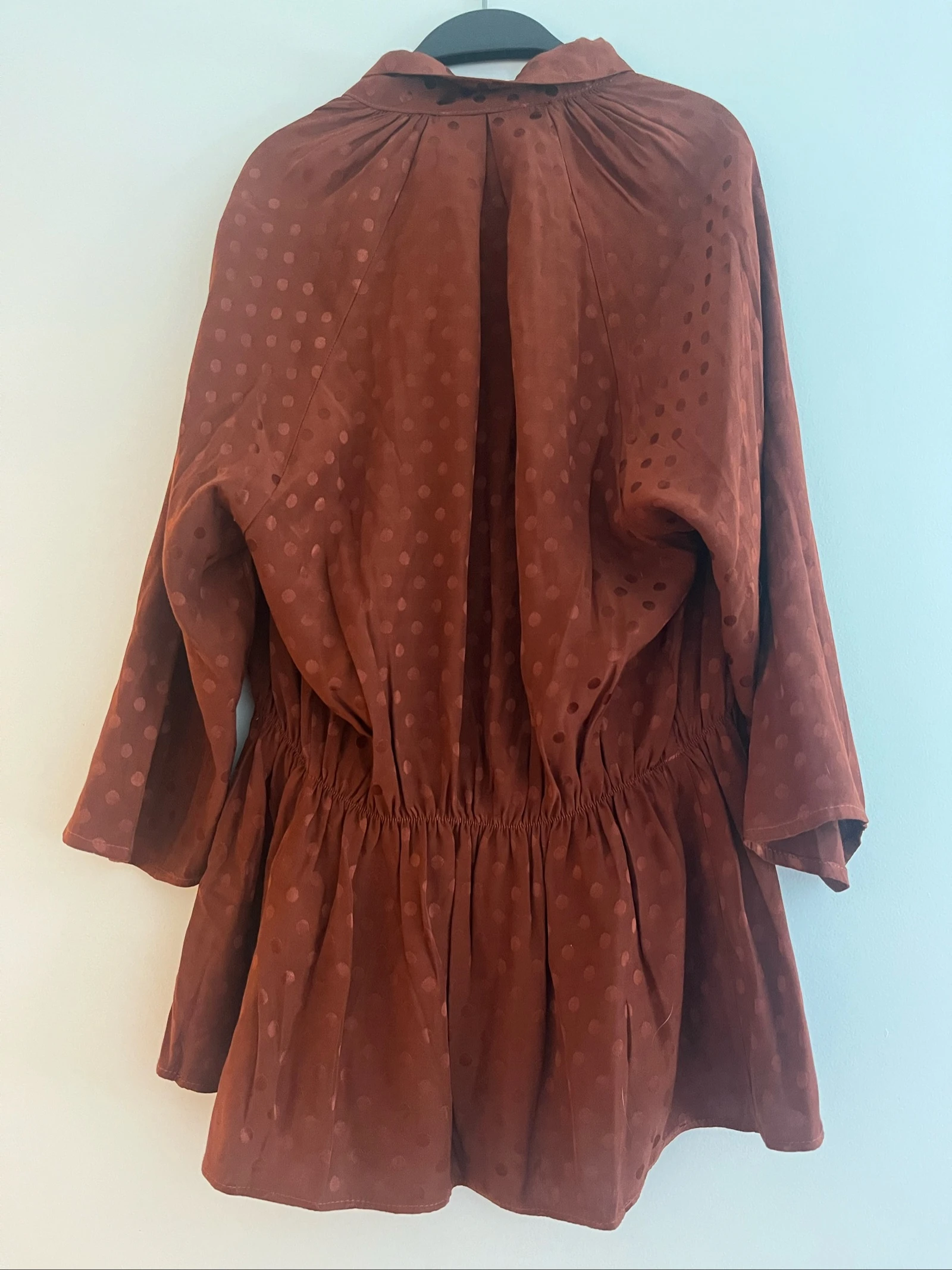 sinequanone brown polka dot blouse – photo 2